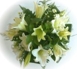 Send a bunch of beautiful St Joseph lilies - click to enlarge